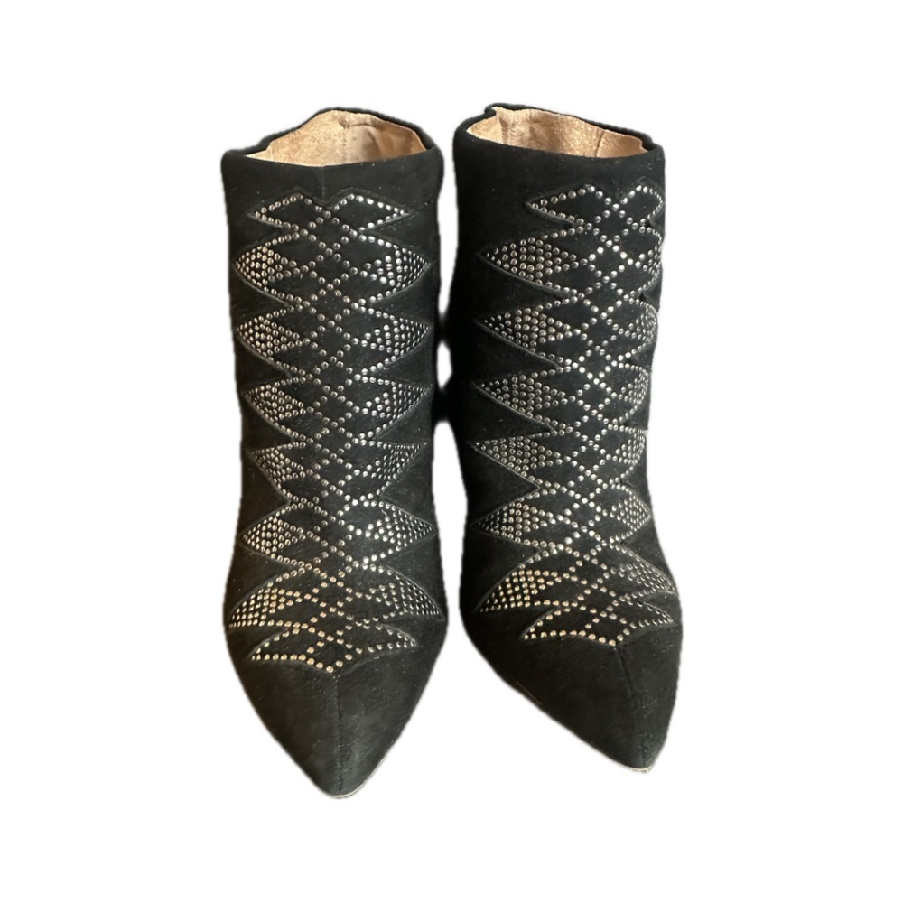 IRO “Kimmy” Studded Suede Ankle Boots – Black – Size 38 (US 7.5–8)